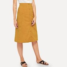 Shein Pocket Side Button Up Skirt