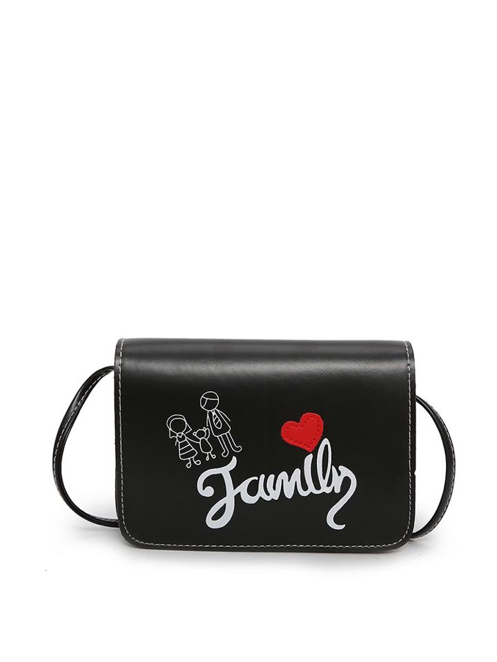 Shein Cartoon Print Flap Crossbody Bag