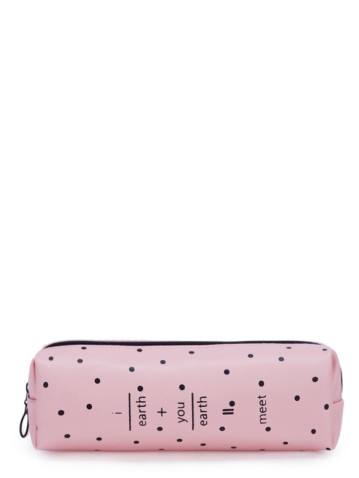Shein Polka Dot Print Makeup Bag