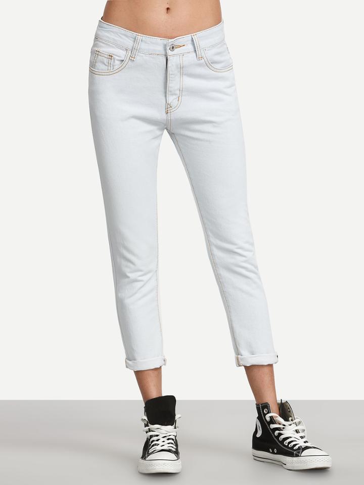 Shein Pale Blue Skinny Jeans