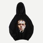 Shein Men Figure And Letter Print Hoodie