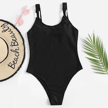 Shein Low Back One Piece Swimwear