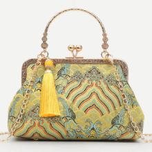 Shein Tassel Decor Kiss Lock Chain Bag