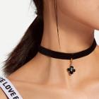 Shein Wide Choker With 7pcs Replaceable Charm
