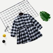 Shein Girls Plaid Shirt Dress