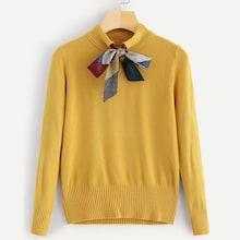 Shein Bow Decoration Jumper