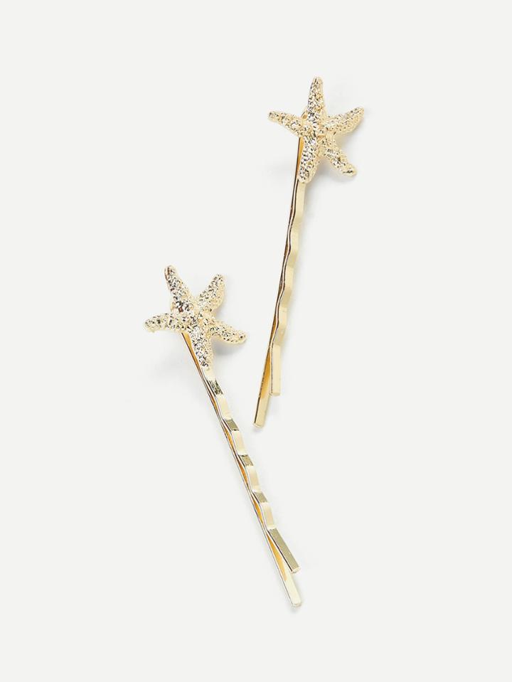 Shein Starfish Charm Hair Clip