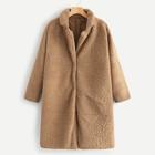 Shein Solid Collar Teddy Coat