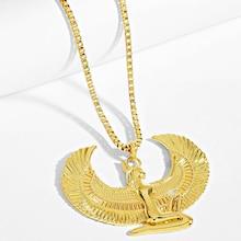 Shein Men Figure With Wing Pendant Necklace