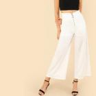 Shein O-ring Zip Up Wide Leg Pants