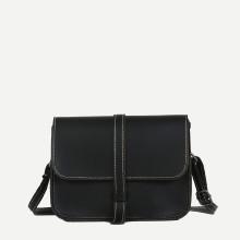 Shein Contrast Stitch Trim Shoulder Bag