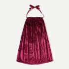 Shein Girls Velvet Halter Dress