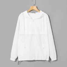 Shein Men Zip Up Pocket Side Anorak