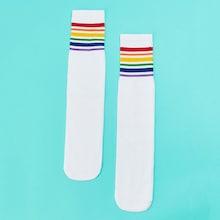 Shein Kids Striped Hem Socks 1pair