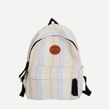 Shein Contrast Patch Patchwork Backpack