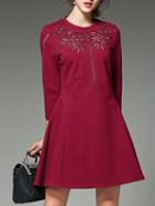 Shein Crochet Hollow Out A-line Dress