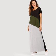 Shein Cut And Sew Maxi Dress