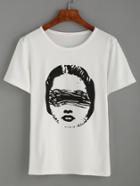 Shein Head Print T-shirt