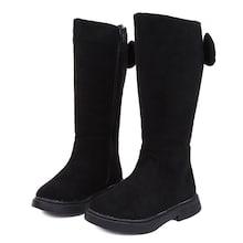 Shein Toddler Girls Bow Detail Side Zipper Boots