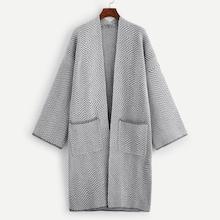Shein Pocket Patched Chevron Pattern Cardigan