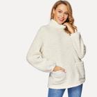 Shein Pocket Side Longline Sweatshirt
