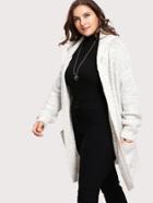 Shein Drop Shoulder Oversized Hoodie Cardigan
