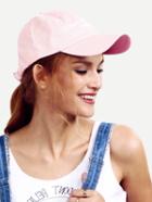 Shein Pink Letters Decorated Baseball Hat