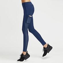 Shein Contrast Mesh Solid Leggings