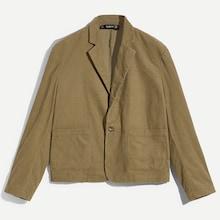 Shein Men Button & Pocket Front Notch Neck Blazer