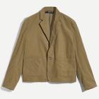Shein Men Button & Pocket Front Notch Neck Blazer