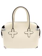 Shein Beige Cross Zipper Pu Bag