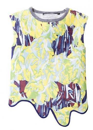 Rosewe Novelty Round Neck Sleeveless Print T Shirts For Lady