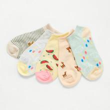 Shein Cartoon Pattern Ankle Socks 5pairs