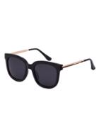 Shein Retro Black Lenses Oversized Square Sunglasses