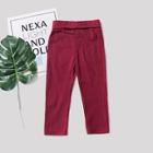 Shein Toddler Girls Plain Stitch Detail Elasticity Pants