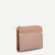 Shein Contrast Zipper Pu Purse