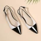 Shein Two Tone Pointed Toe Flats