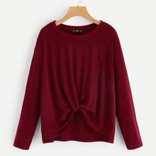 Shein Twist Front Tunic Pullover