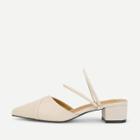 Shein Convertible Strap Low Heeled Mules