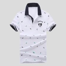 Shein Men Letter Print Ringer Polo Shirt