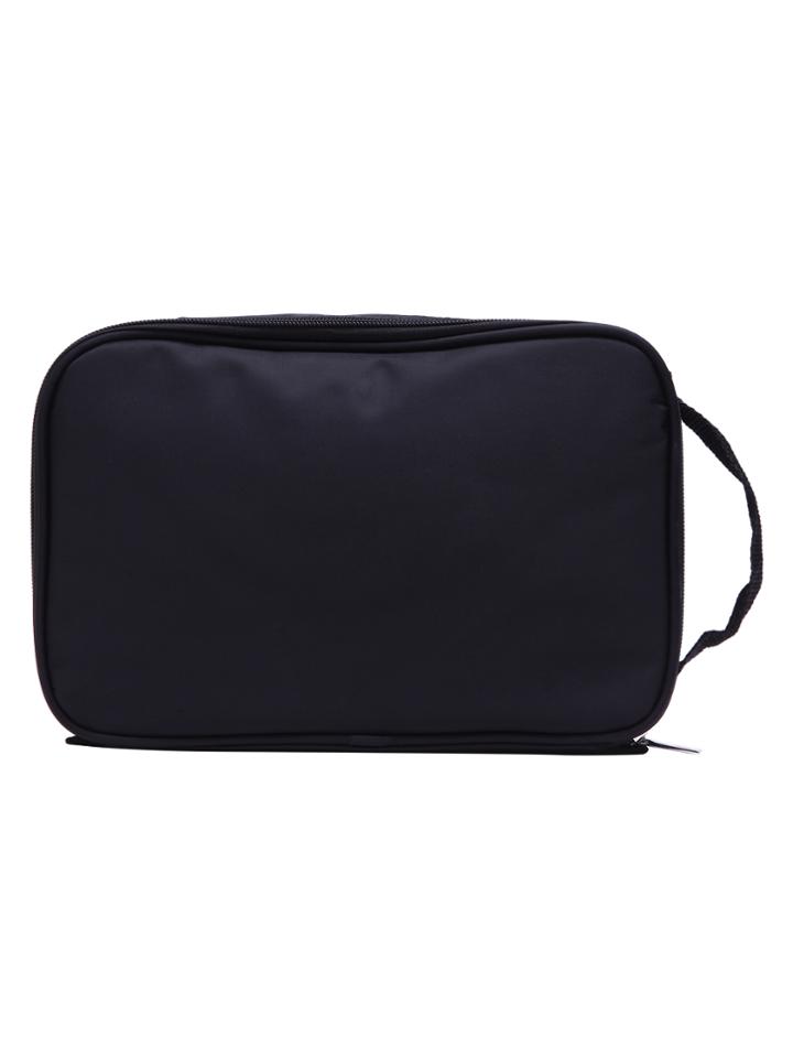 Shein Black Nylon Travel Makeup Bag