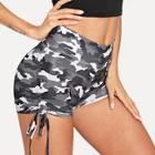 Shein Camo Print Drawstring Shorts