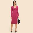 Shein V-neck Knot Side Wrap Pencil Dress