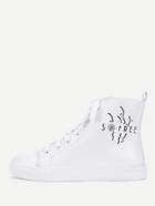 Shein Graffiti Print High Top Trainers