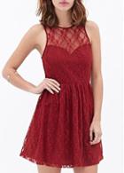 Rosewe Party Essential Round Neck Sleeveless Red Mini Dress