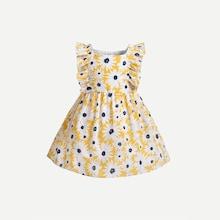 Shein Toddler Girls Floral Print Ruffle Dress