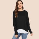 Shein Cut-and-sew Tunic Tee