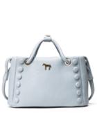 Shein Metal Horse Accent Studded Tote Bag - Baby Blue