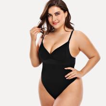 Shein Plus Plain Shapewear Bodysuit