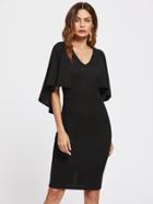 Shein Form Fitting Cape Sleeve Dress